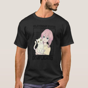 T-shirt Statut de relation Complicated Cat Propriétaire d