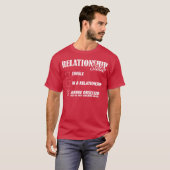 T-shirt Statut relationnel Fille obsédée d'anime (Devant entier)