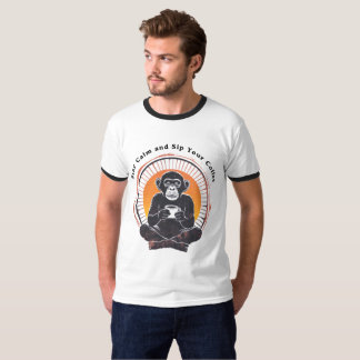 T-shirt Stay Calm and Sip Your Coffee Design