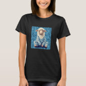 T-shirt Stay Cozy with a Funny Sheep in Pajamas (Devant)