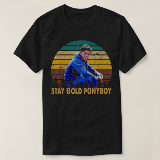 T-shirt Stay Design Arts Gold Ponyboy Classic Outsiders Es (Design devant)