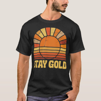 T-shirt Stay Gold - Outsiders Classic 1980 Retro