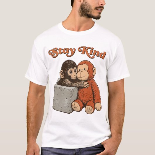 T-shirt Stay Kind Baby Monkey Punch (Devant)