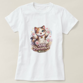 T-shirt Stay Pawsitive