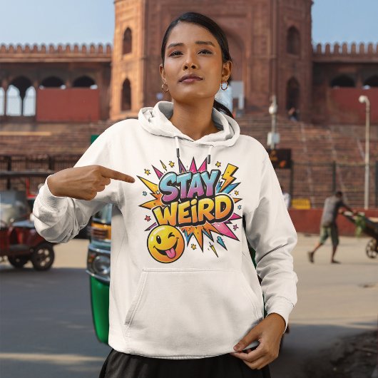 T-shirt Stay Weird Pop Art Burst