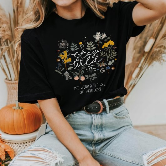 T-shirt Stay Wild Botanical
