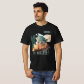 T-shirt "Stay Wild" Howling Wolf Customizable   (Devant entier)