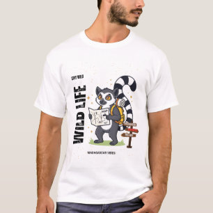 T-shirt Stay Wild Lemur Life - Madagascar Vibes Cute lemur