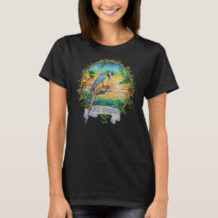 T-shirt Ste Croix Usvi Vintage Parrot Tropical Vacances