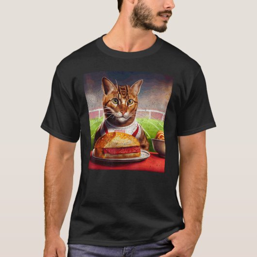 T-shirt Steak de foot de chat (Devant)