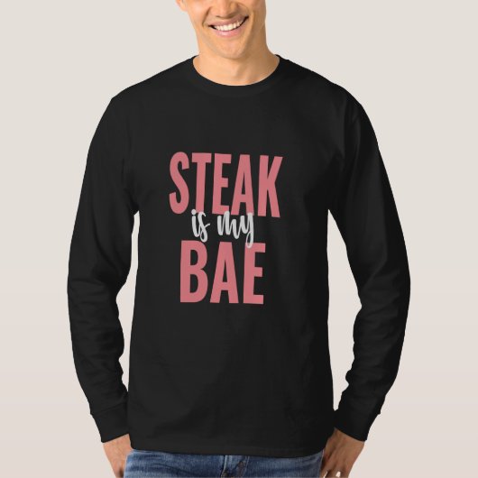 T-shirt Steak Est Mon Bae Drôle Foin (Devant)
