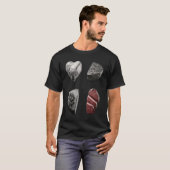 T-shirt Steak  Grilling Father Grayscale Griller Steak (Devant entier)