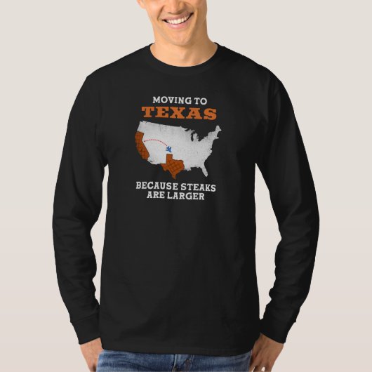 T-shirt Steaks en Texas Design pour les Texans fiers (Devant)