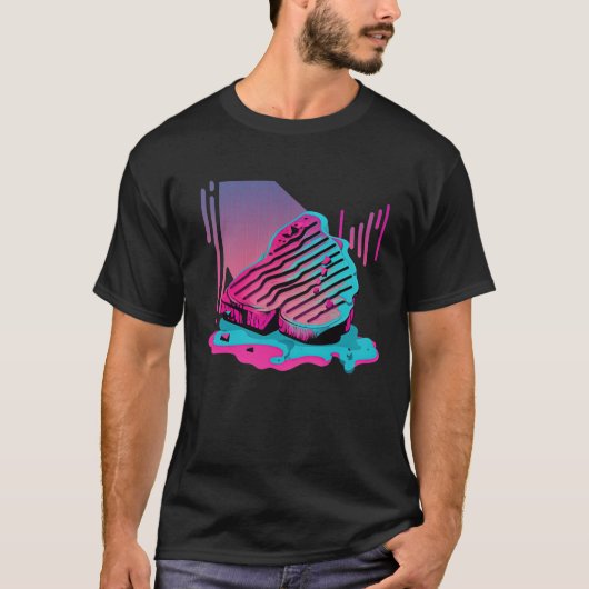 T-shirt Steaks Vaporwave Rétrowave esthétique (Devant)