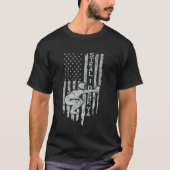T-shirt Steal I Dare Ya Baseball Catcher Tee Drapeau améri (Devant)