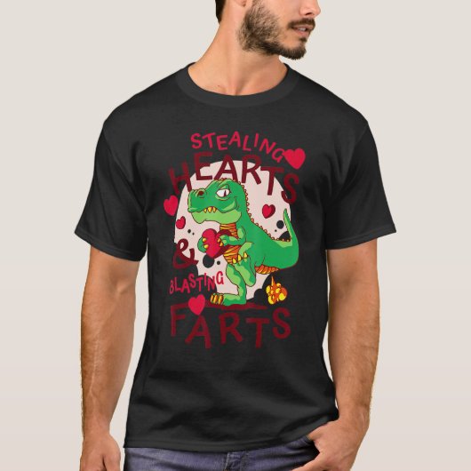 T-shirt Stealing Hearts And Blasting Farts Funny Quote Kid (Devant)