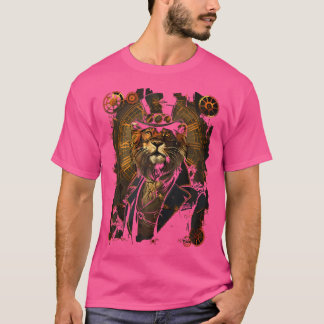T-shirt Steam Punk Lion Steampunk Art