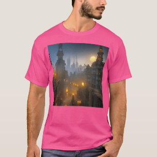 T-shirt Steam Punk Mécanique Ville Steampunk City Aestheti