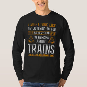 T-shirt Steam Train Driver Trainspotting Locomotive Vintag