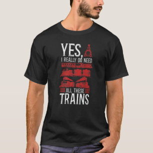 T-shirt Steam Train Driver Trainspotting Locomotive Vintag