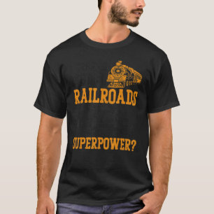 T-shirt Steam Train Driver Trainspotting Locomotive Vintag