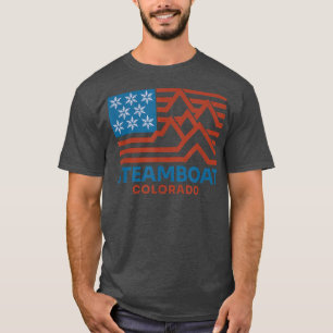 T-shirt Steamboat Colorado Ski Snowboard Snow Mountain