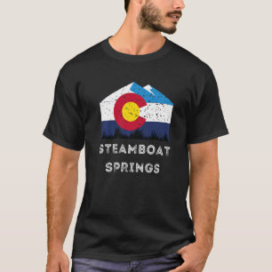 T-shirt Steamboat Springs Colorado Ski Graphique Vintage