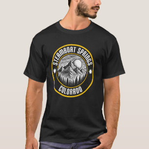 T-shirt Steamboat Springs Colorado USA Mountain Design