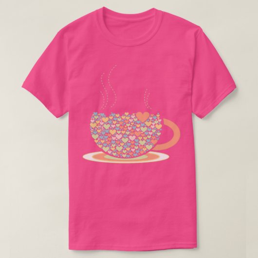 T-shirt Steaming Love Tea Cup (Design devant)