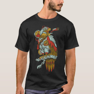 T-shirt Steampunk American Eagle Bird Bird Imaginaire Lire