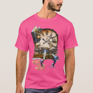 T-shirt Steampunk Art Ocean Library