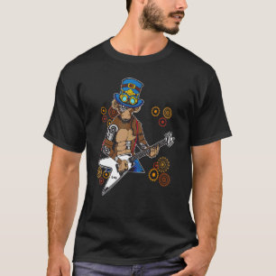 T-shirt Steampunk Casquette mécanique Retro Look Steampunk