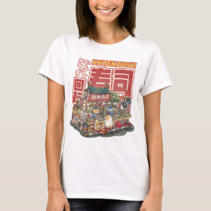 T-shirt Steampunk Cat Sushi Restaurant