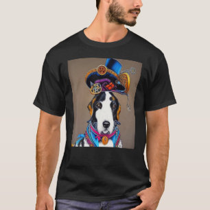 T-shirt Steampunk Chien Steam Punk Chien Chien Imaginaire