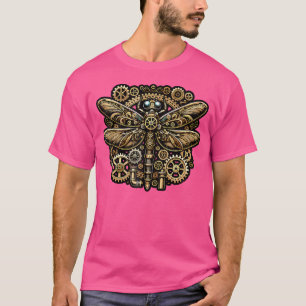 T-shirt Steampunk Dragonfly Victorian Art Mechanical Steam