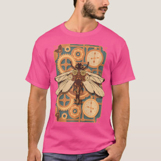 T-shirt Steampunk Dragonfly Victorian Art Mechanical Steam
