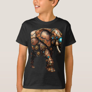 T-shirt Steampunk Elephant Le Sticker Mécanique Cirque