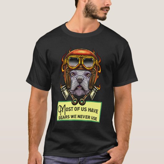 T-shirt Steampunk French Bulldog Steam Punk Chien Frenchie (Devant)