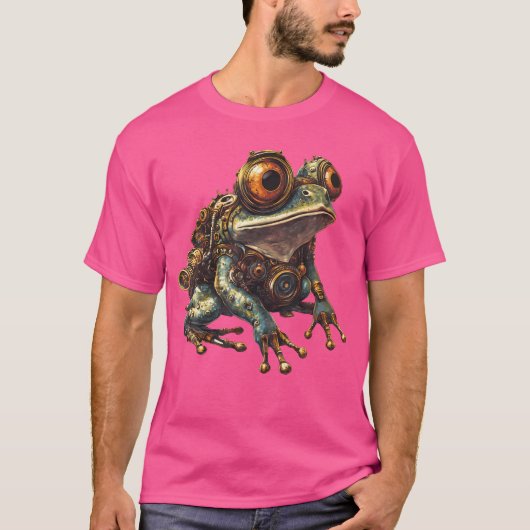 T-shirt Steampunk Frog Art (Devant)