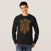 T-shirt Steampunk Machine industrielle Cage de côtes (Devant entier)