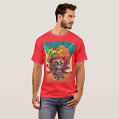 T-shirt Steampunk Mécanique Cartoon Explosion (Devant entier)