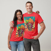 T-shirt Steampunk Mécanique Cartoon Explosion (Unisexe)