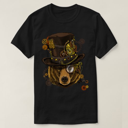 T-shirt Steampunk Ours Steampunk Amateurs Pour Femmes Et H (Design devant)
