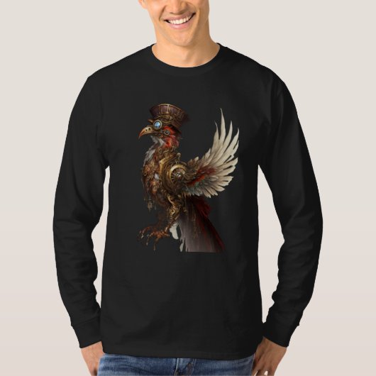 T-shirt Steampunk Phoenix Rising Resurrection Rebirth New  (Devant)