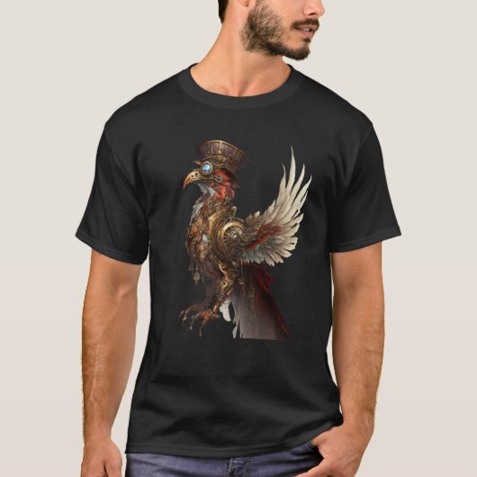 T-shirt Steampunk Phoenix Rising Resurrection Rebirth New  (Devant)
