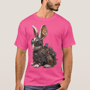 T-shirt Steampunk Rabbit Vintage mécanique Gear Art