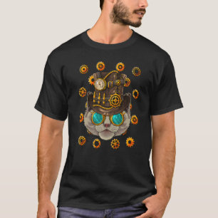 T-shirt Steampunk Ragdoll Chat Médiéval Victorien Pow à va