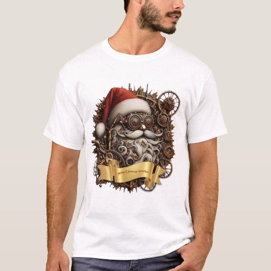 T-shirt Steampunk Shiftmas : Gears & Victorian Cheer! (Devant)