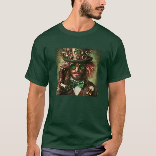 T-shirt Steampunk St Patrick (Devant)