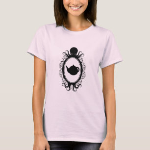 T-shirt Steampunk Théière en Camée de Pieuvre